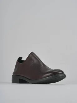 Stringate tacco 1cm pelle bordo' Donna Stringate