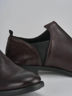 Stringate tacco 1cm pelle bordo' Donna Stringate