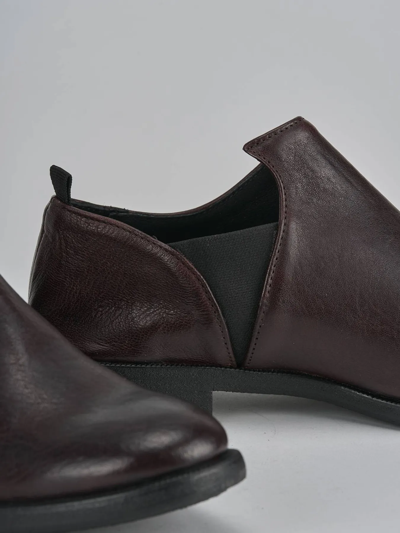 Stringate tacco 1cm pelle bordo' Donna Stringate