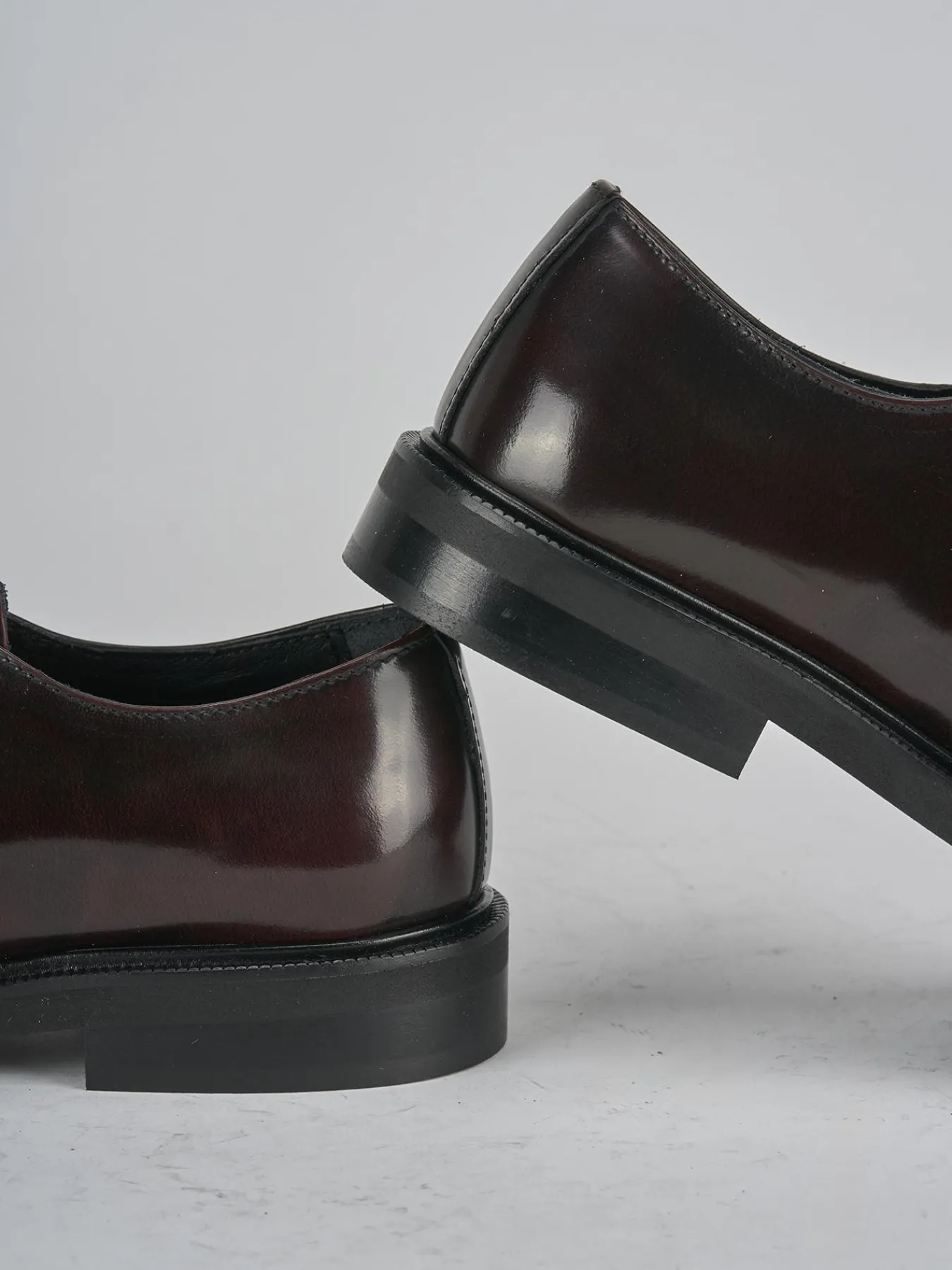 New Stringate tacco 2cm pelle bordo' Donna Stringate