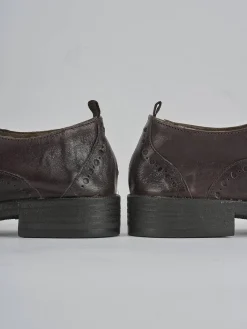 Outlet Stringate tacco 1cm pelle testa Donna Stringate