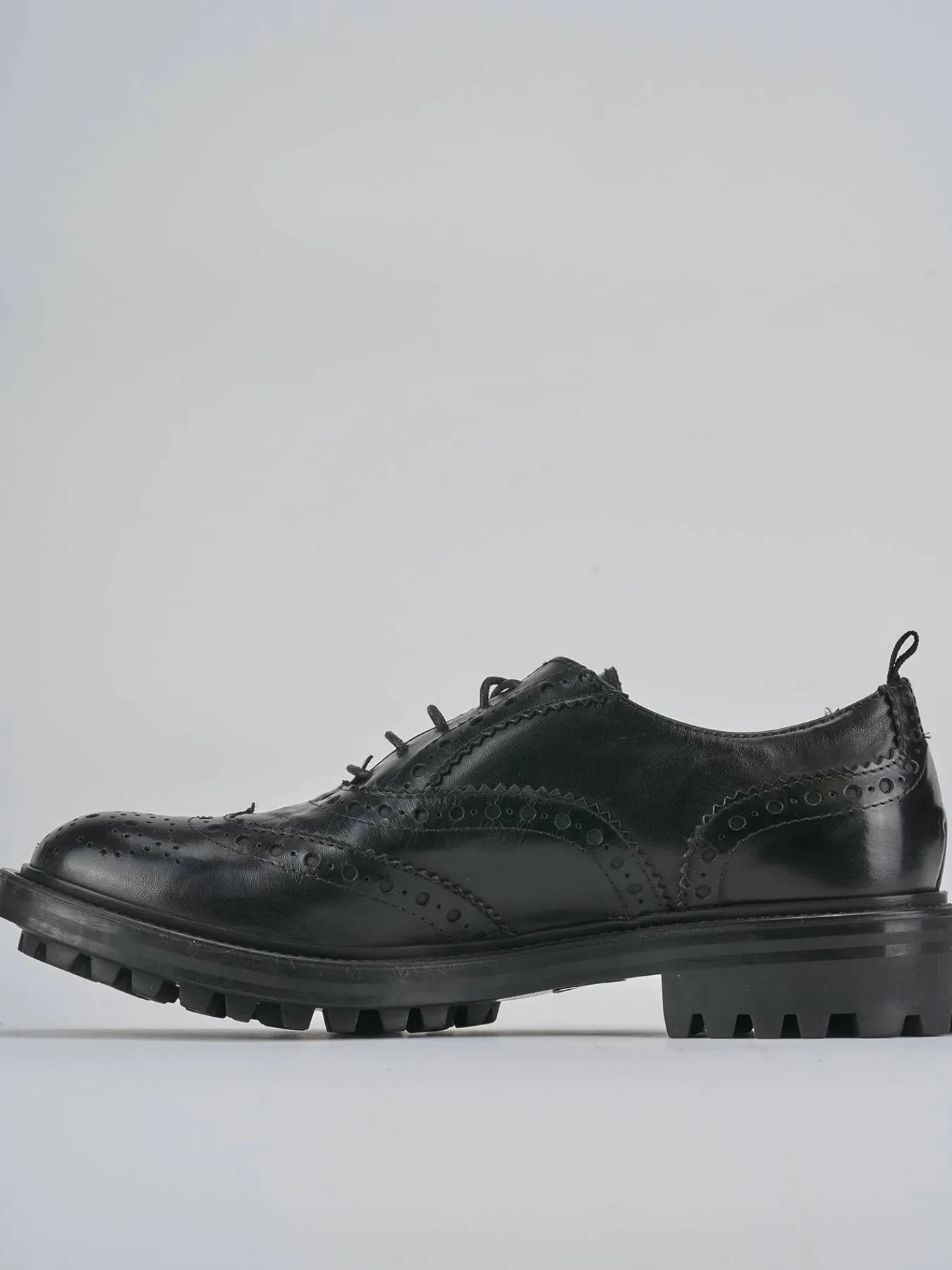 Sale Stringate tacco 2cm pelle Donna Stringate