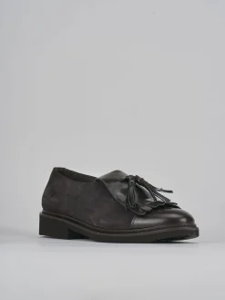 Stringate tacco 2cm pelle testa Donna Stringate