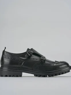 Outlet Stringate tacco 2cm pelle Donna Stringate