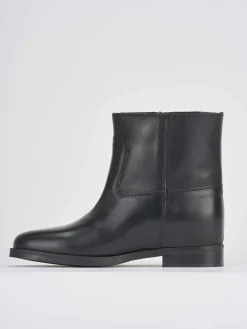 Tronchetto tacco 1 cm pelle Donna Stivaletti Tacco Basso