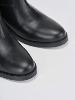 Tronchetto tacco 1 cm pelle Donna Stivaletti Tacco Basso