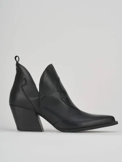 Sale Tronchetto tacco 7 cm pelle Donna Stivaletti Tacco Alto