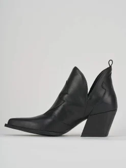 Sale Tronchetto tacco 7 cm pelle Donna Stivaletti Tacco Alto