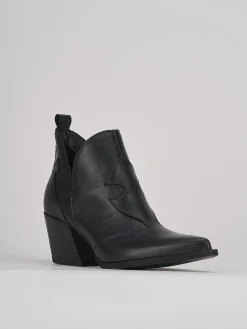 Sale Tronchetto tacco 7 cm pelle Donna Stivaletti Tacco Alto